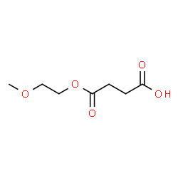ChemSpider 2D Image | 4-(2-Methoxyethoxy)-4-oxobutanoic acid | C7H12O5