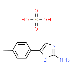 ChemSpider 2D Image | 4-(4-Methylphenyl)-1H-imidazol-2-amine sulfate (1:1) | C10H13N3O4S