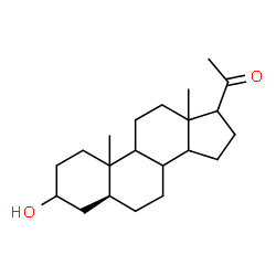 ChemSpider 2D Image | (5alpha,8xi,9xi,10xi,13xi,14xi,17xi)-3-Hydroxypregnan-20-one | C21H34O2