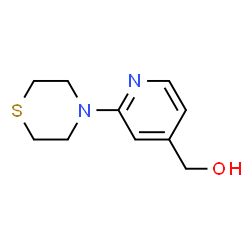 ChemSpider 2D Image | 2-(4-Thiomorpholinyl)-4-pyridinemethanol | C10H14N2OS