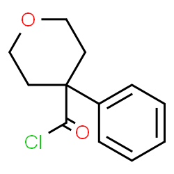 ChemSpider 2D Image | 4-Phenyltetrahydro-2H-pyran-4-carbonyl chloride | C12H13ClO2