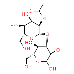 ChemSpider 2D Image | beta-D-GlcpNAc-(1->3)-D-Manp | C14H25NO11