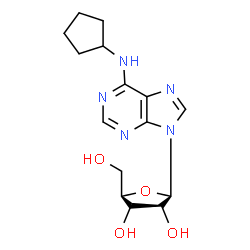 ChemSpider 2D Image | N-Cyclopentyladenosine | C15H21N5O4