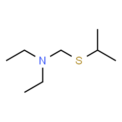 ChemSpider 2D Image | N-Ethyl-N-[(isopropylsulfanyl)methyl]ethanamine | C8H19NS