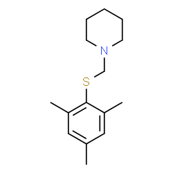 ChemSpider 2D Image | 1-[(Mesitylsulfanyl)methyl]piperidine | C15H23NS