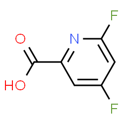 ChemSpider 2D Image | 4,6-Difluoro-2-pyridinecarboxylic acid | C6H3F2NO2