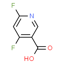 ChemSpider 2D Image | 4,6-Difluoronicotinic acid | C6H3F2NO2
