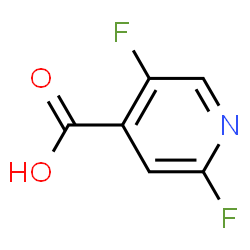 ChemSpider 2D Image | 2,5-Difluoroisonicotinic acid | C6H3F2NO2