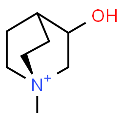 ChemSpider 2D Image | 3-Hydroxy-1-methyl-1-azoniabicyclo[2.2.2]octane | C8H16NO