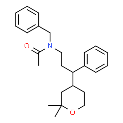 ChemSpider 2D Image | N-Benzyl-N-[3-(2,2-dimethyltetrahydro-2H-pyran-4-yl)-3-phenylpropyl]acetamide | C25H33NO2