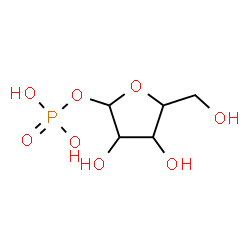 ChemSpider 2D Image | 1-O-Phosphonopentofuranose | C5H11O8P