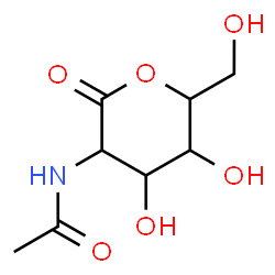 ChemSpider 2D Image | N-[4,5-Dihydroxy-6-(hydroxymethyl)-2-oxotetrahydro-2H-pyran-3-yl]acetamide | C8H13NO6