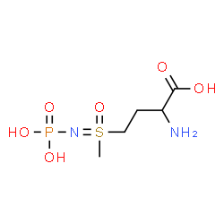 ChemSpider 2D Image | L-METHIONINE-S-SULFOXIMINE PHOSPHATE | C5H13N2O6PS