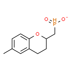 ChemSpider 2D Image | [(6-Methyl-3,4-dihydro-2H-chromen-2-yl)methyl]phosphinate | C11H14O3P