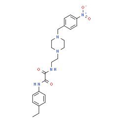 ChemSpider 2D Image | N-(4-Ethylphenyl)-N'-{2-[4-(4-nitrobenzyl)-1-piperazinyl]ethyl}ethanediamide | C23H29N5O4