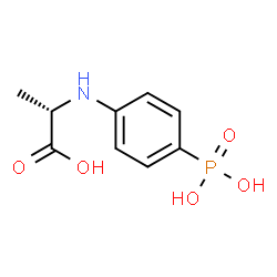 ChemSpider 2D Image | N-(4-Phosphonophenyl)-L-alanine | C9H12NO5P