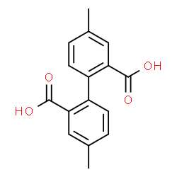 ChemSpider 2D Image | 4,4'-Dimethyl-2,2'-biphenyldicarboxylic acid | C16H14O4