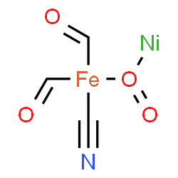 ChemSpider 2D Image | cyano-diformyl-[nickelio(oxo)-$l^{4}-oxidanyl]iron | C3H2FeNNiO4