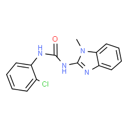 ChemSpider 2D Image | 1-(2-Chlorophenyl)-3-(1-Methylbenzimidazol-2-Yl)urea | C15H13ClN4O
