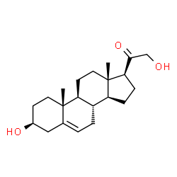 ChemSpider 2D Image | 21-Hydroxypregnenolone | C21H32O3