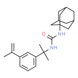 ChemSpider 2D Image | 1-Adamantan-1-yl-3-[2-(3-isopropenylphenyl)-2-propanyl]urea | C23H32N2O