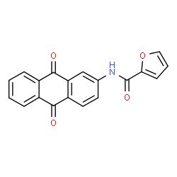 ChemSpider 2D Image | N-(9,10-Dioxo-9,10-dihydro-2-anthracenyl)-2-furamide | C19H11NO4