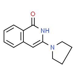 ChemSpider 2D Image | 3-(1-Pyrrolidinyl)-1(2H)-isoquinolinone | C13H14N2O