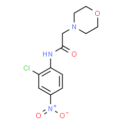ChemSpider 2D Image | N-(2-Chloro-4-nitrophenyl)-2-(4-morpholinyl)acetamide | C12H14ClN3O4