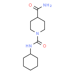 ChemSpider 2D Image | N~1~-Cyclohexyl-1,4-piperidinedicarboxamide | C13H23N3O2