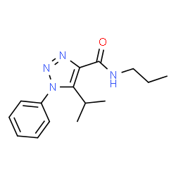 ChemSpider 2D Image | 5-Isopropyl-1-phenyl-N-propyl-1H-1,2,3-triazole-4-carboxamide | C15H20N4O