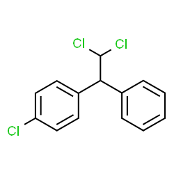 ChemSpider 2D Image | 1,1-dichloro-2-(p-chlorophenyl)-2-phenylethane | C14H11Cl3