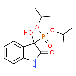 ChemSpider 2D Image | Diisopropyl (3-hydroxy-2-oxo-2,3-dihydro-1H-indol-3-yl)phosphonate | C14H20NO5P