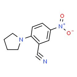 ChemSpider 2D Image | 5-Nitro-2-(1-pyrrolidinyl)benzonitrile | C11H11N3O2