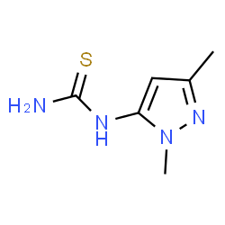 ChemSpider 2D Image | 1-(1,3-Dimethyl-1H-pyrazol-5-yl)thiourea | C6H10N4S