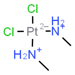 ChemSpider 2D Image | Dichloro[bis(methanamine)]platinum | C2H10Cl2N2Pt