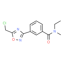 ChemSpider 2D Image | 3-[5-(Chloromethyl)-1,2,4-oxadiazol-3-yl]-N-ethyl-N-methylbenzamide | C13H14ClN3O2