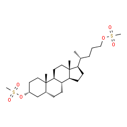 ChemSpider 2D Image | (3alpha,5beta)-Cholane-3,24-diyl dimethanesulfonate | C26H46O6S2