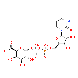 ChemSpider 2D Image | Udp-galacturonic acid | C15H22N2O18P2