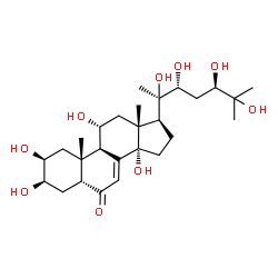 ChemSpider 2D Image | (24R)-11alpha,20,24-trihydroxyecdysone | C27H44O9