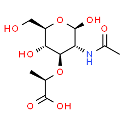 ChemSpider 2D Image | N-acetyl-beta-muramic acid | C11H19NO8