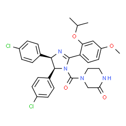 ChemSpider 2D Image | (+)-Nutlin-3 | C30H30Cl2N4O4