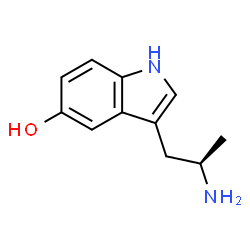 ChemSpider 2D Image | (R)-alpha-methylserotonin | C11H14N2O