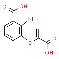 ChemSpider 2D Image | 3-(1-carboxyvinyloxy)anthranilic acid | C10H9NO5