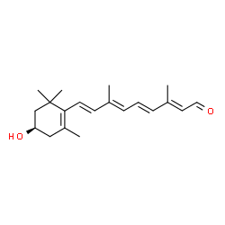 ChemSpider 2D Image | (3R)-3-Hydroxyretinal | C20H28O2