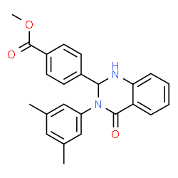 ChemSpider 2D Image | methyl 4-[3-(3,5-dimethylphenyl)-4-oxo-1,2-dihydroquinazolin-2-yl]benzoate | C24H22N2O3