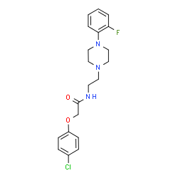ChemSpider 2D Image | 2-(4-Chlorophenoxy)-N-{2-[4-(2-fluorophenyl)-1-piperazinyl]ethyl}acetamide | C20H23ClFN3O2