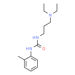 ChemSpider 2D Image | 1-[3-(Diethylamino)propyl]-3-(2-methylphenyl)urea | C15H25N3O