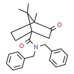 ChemSpider 2D Image | N,N-Dibenzyl-4,7,7-trimethyl-3-oxobicyclo[2.2.1]heptane-1-carboxamide | C25H29NO2