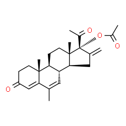 ChemSpider 2D Image | Melengestrol acetate | C25H32O4