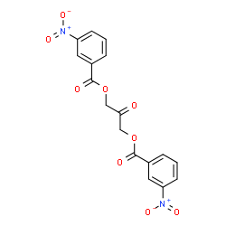 ChemSpider 2D Image | 2-Oxo-1,3-propanediyl bis(3-nitrobenzoate) | C17H12N2O9